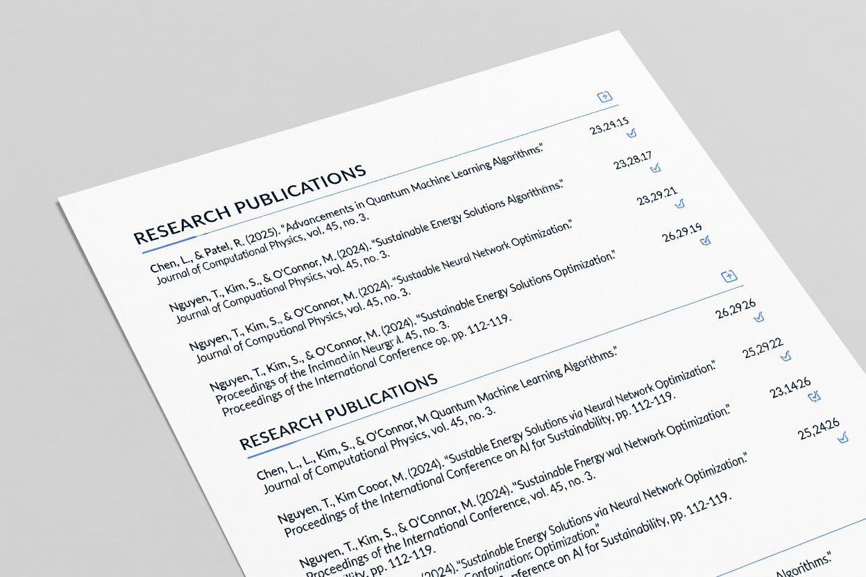How to List Research Publications on Your Resume in 2026