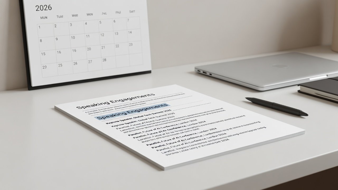 How to List Speaking Engagements on Resumes in 2026
